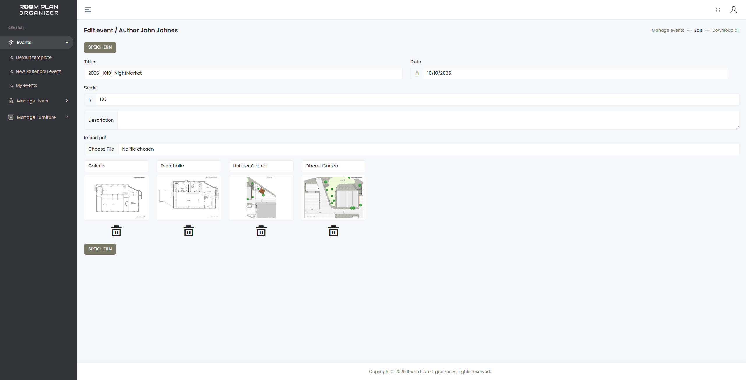 Event Planner (Shapers) screenshot